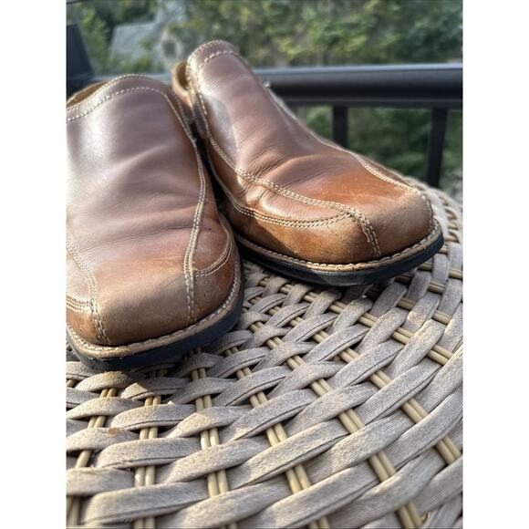 Sandro Moscoloni Easy Leather Venetian Loafer Shoes Men's Brown Size US 13 - Picture 10 of 16